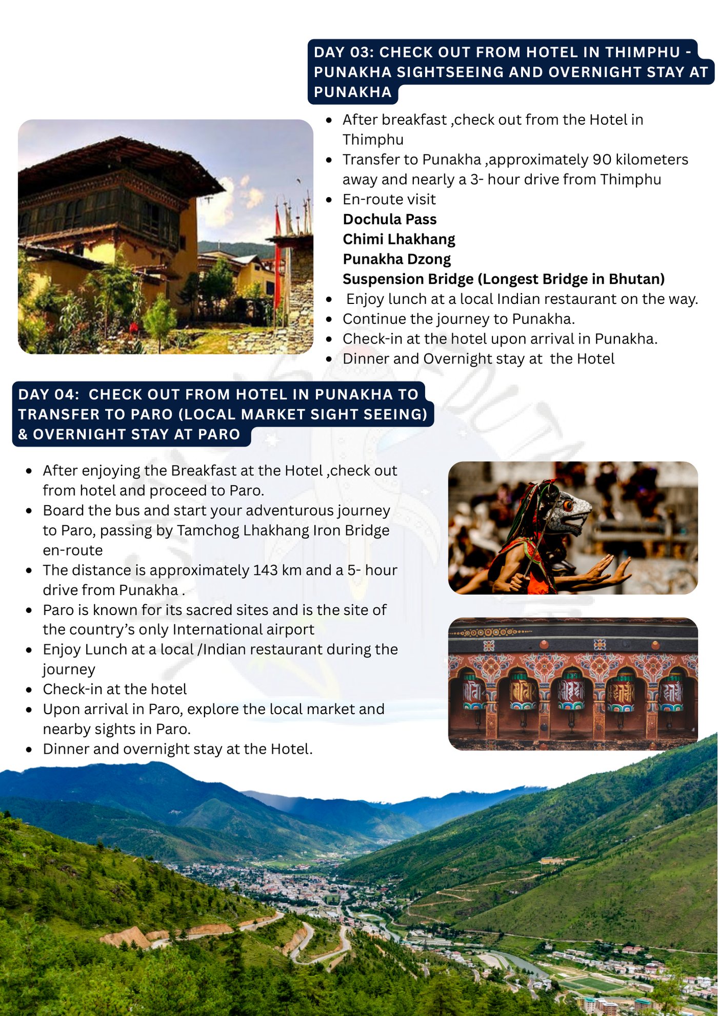 Bhutan itinerary &ndash; page 5