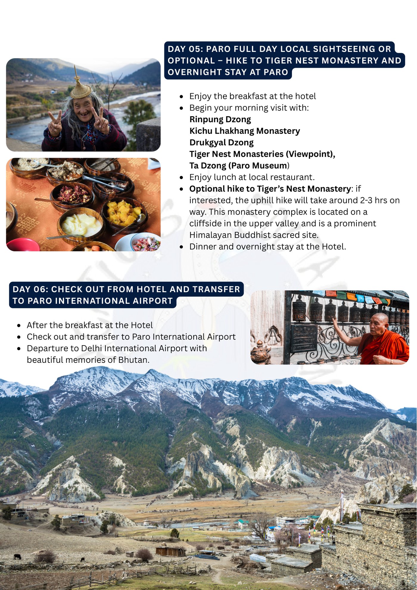 Bhutan itinerary &ndash; page 6
