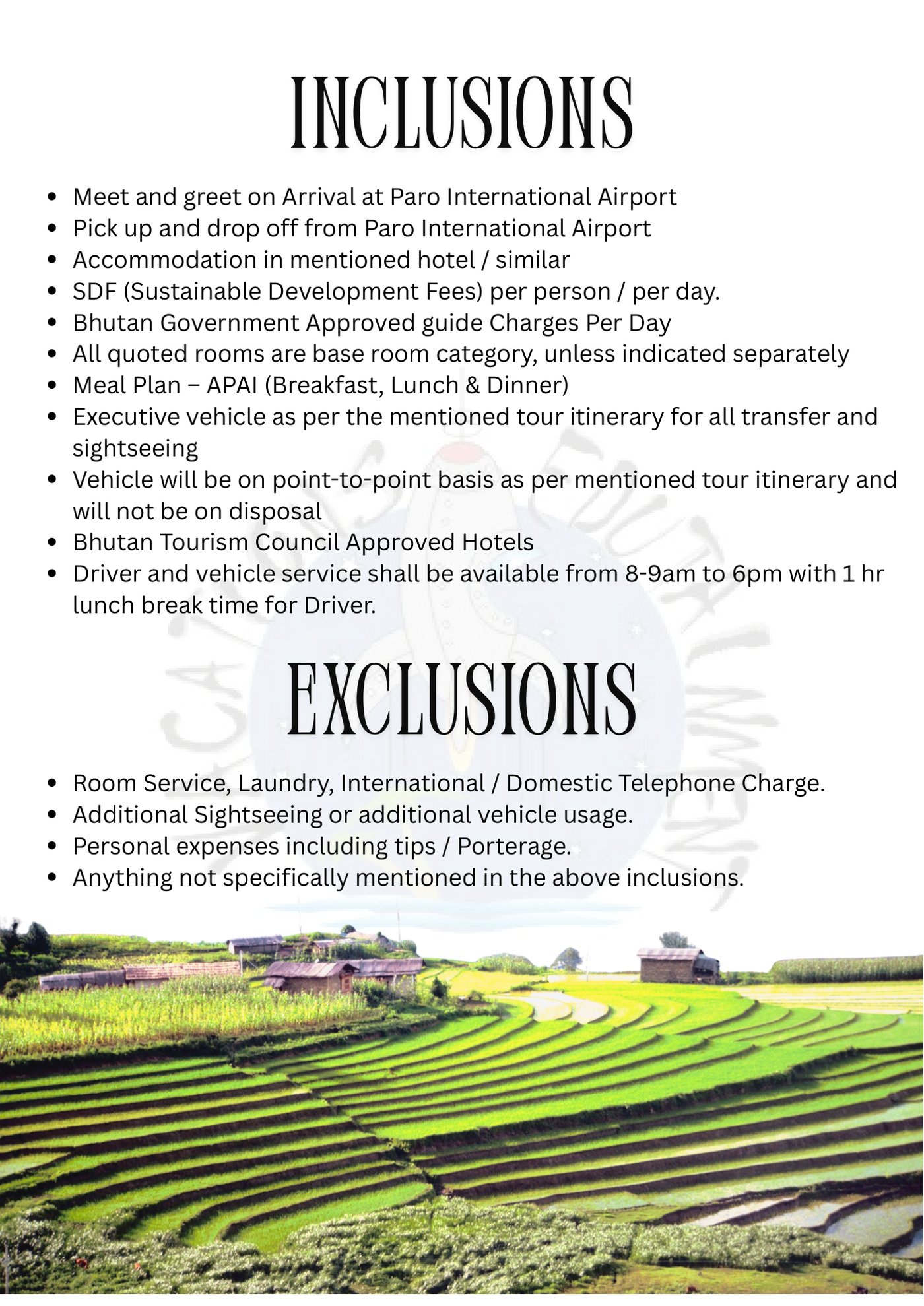 Bhutan itinerary &ndash; page 7