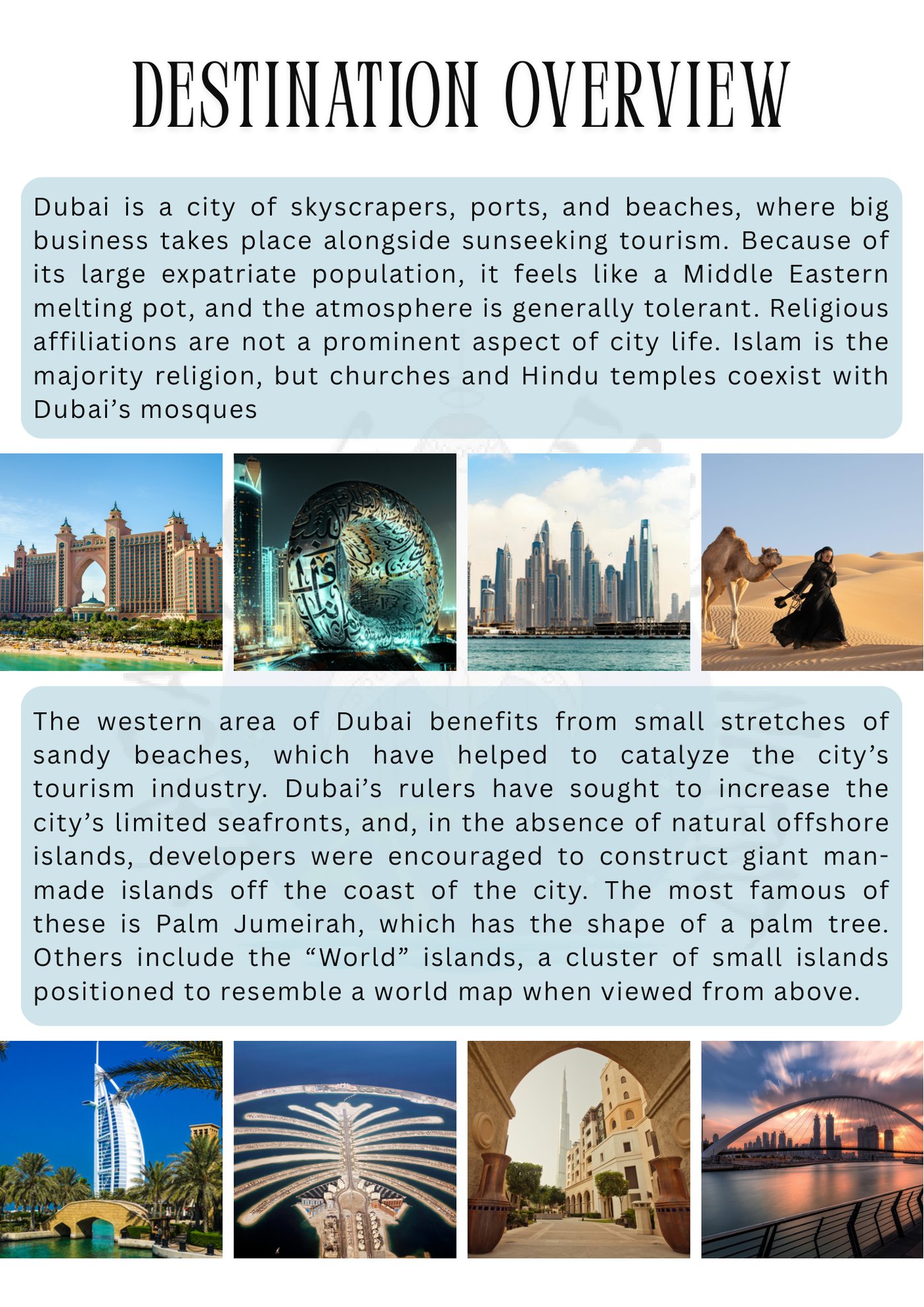 Dubai itinerary &ndash; page 2