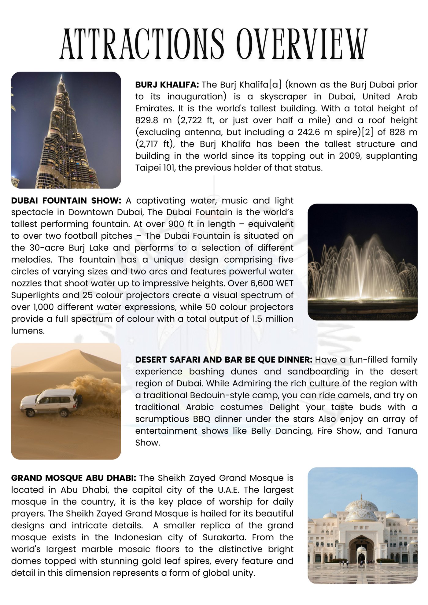 Dubai itinerary &ndash; page 3