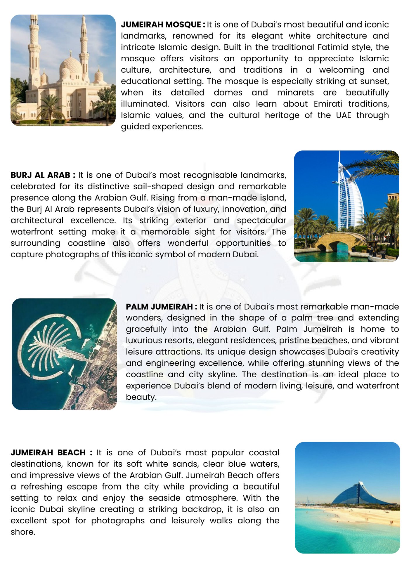 Dubai itinerary &ndash; page 5