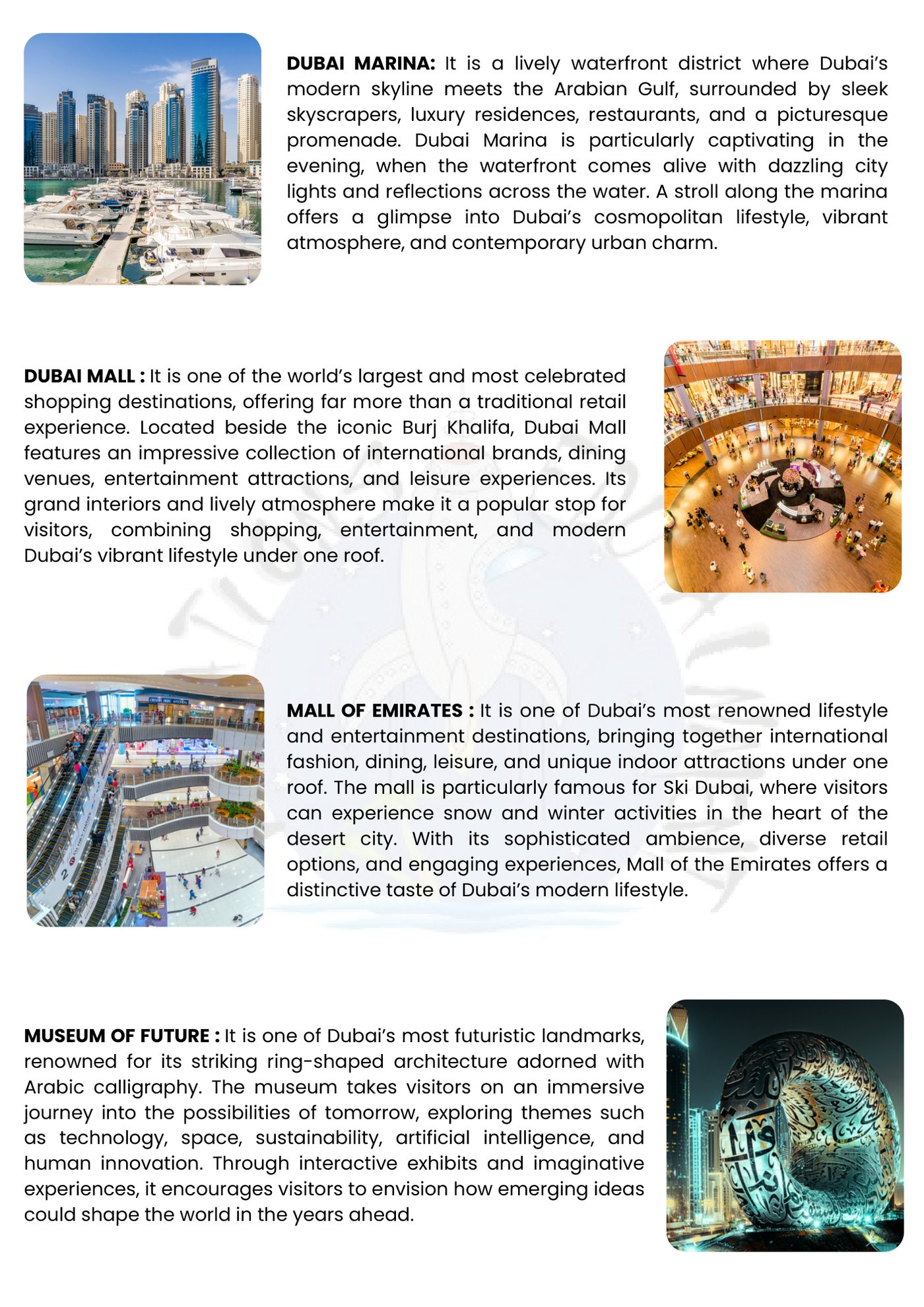 Dubai itinerary &ndash; page 6