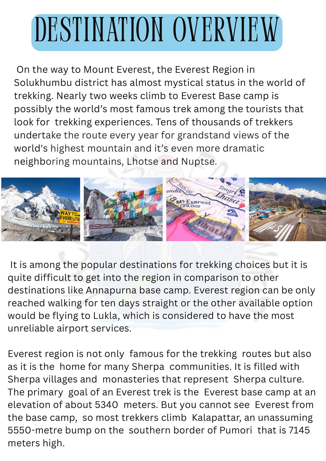 Everest Base Camp Trek itinerary &ndash; page 2