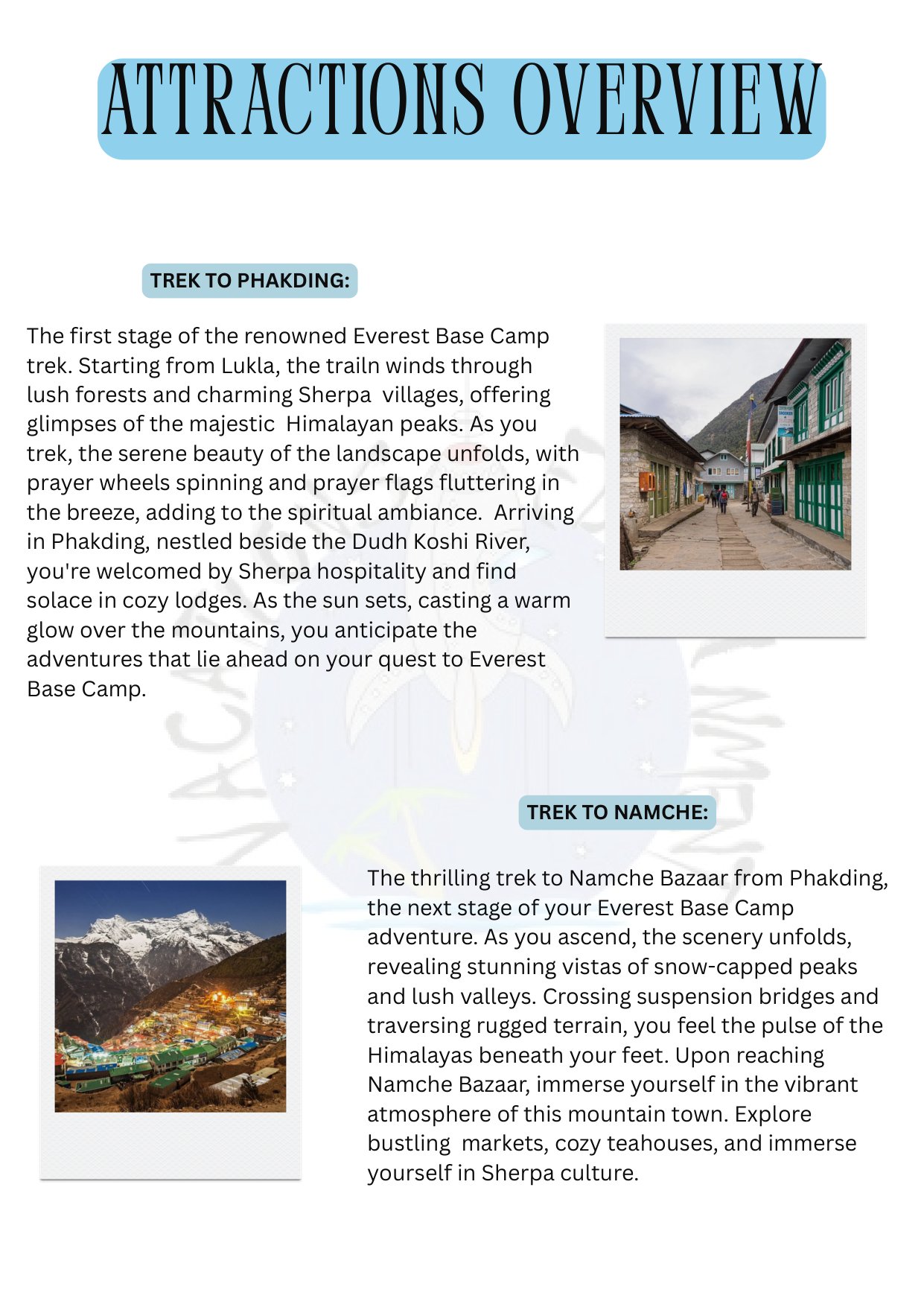 Everest Base Camp Trek itinerary &ndash; page 3