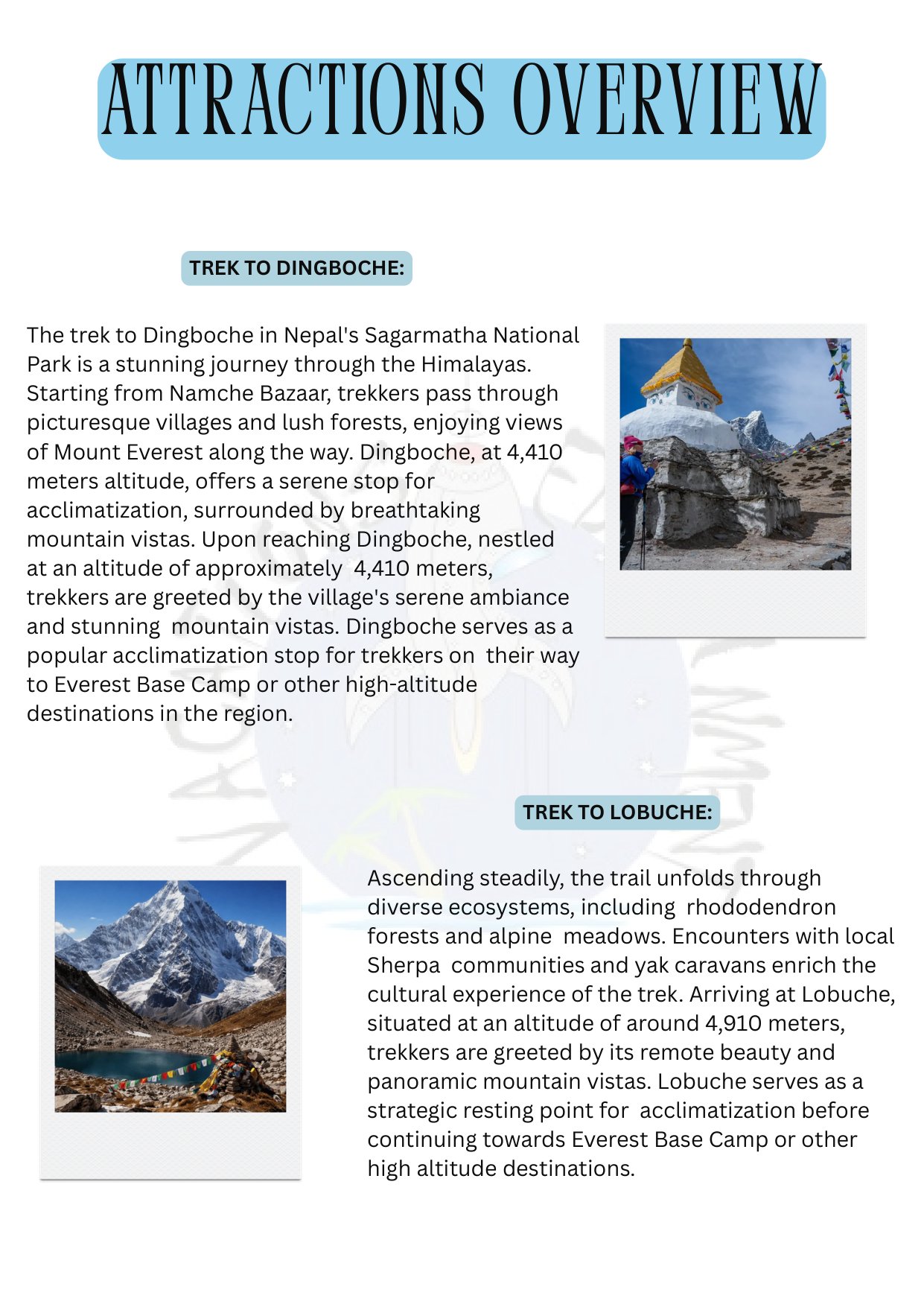Everest Base Camp Trek itinerary &ndash; page 5