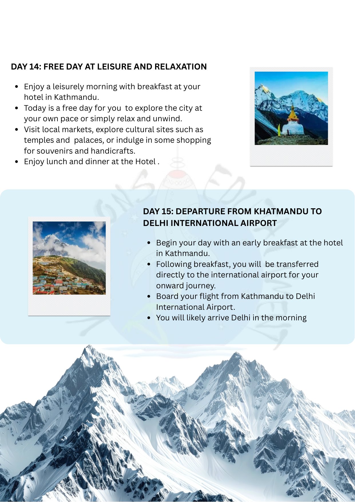 Everest Base Camp Trek itinerary &ndash; page 13