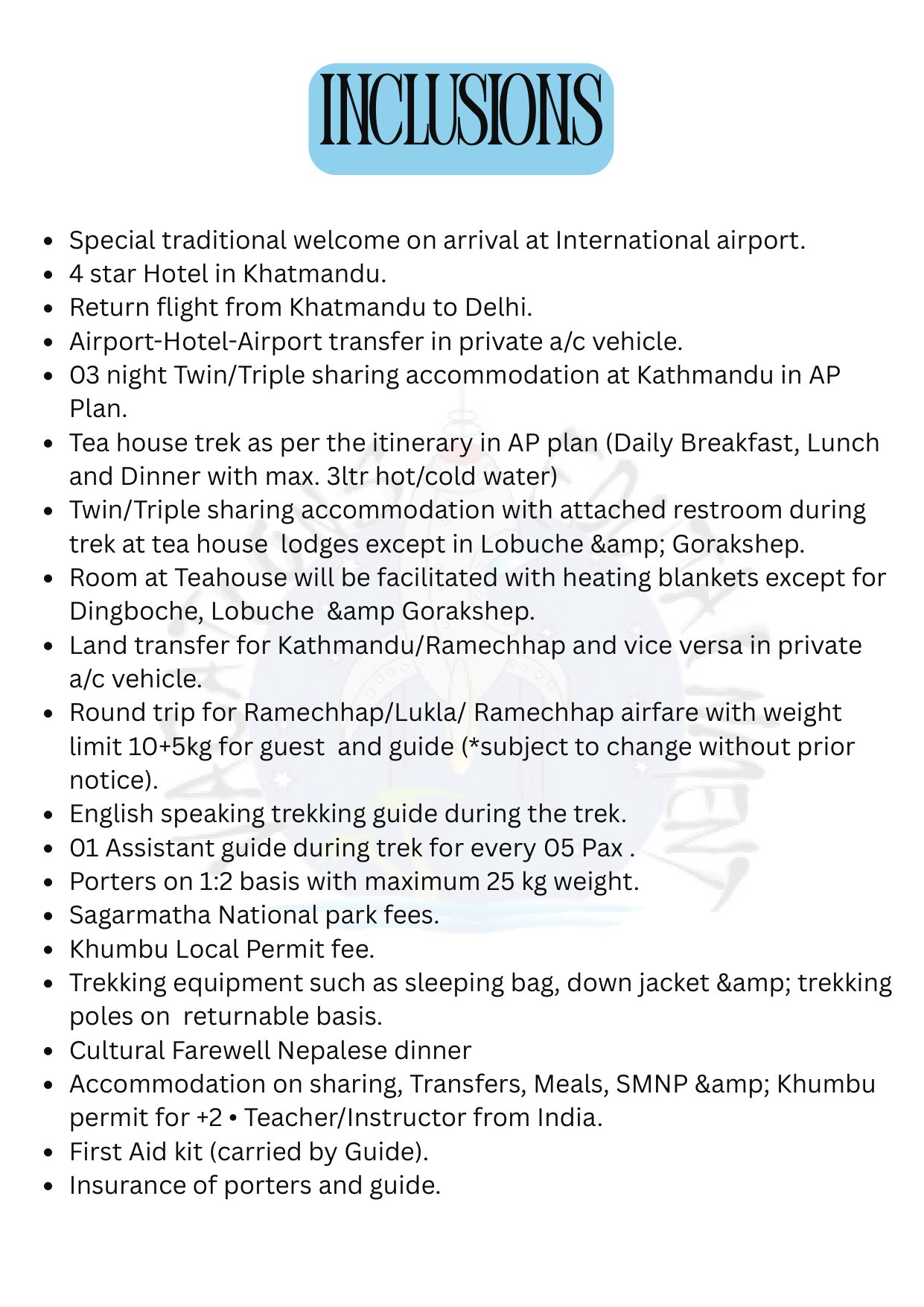 Everest Base Camp Trek itinerary &ndash; page 14