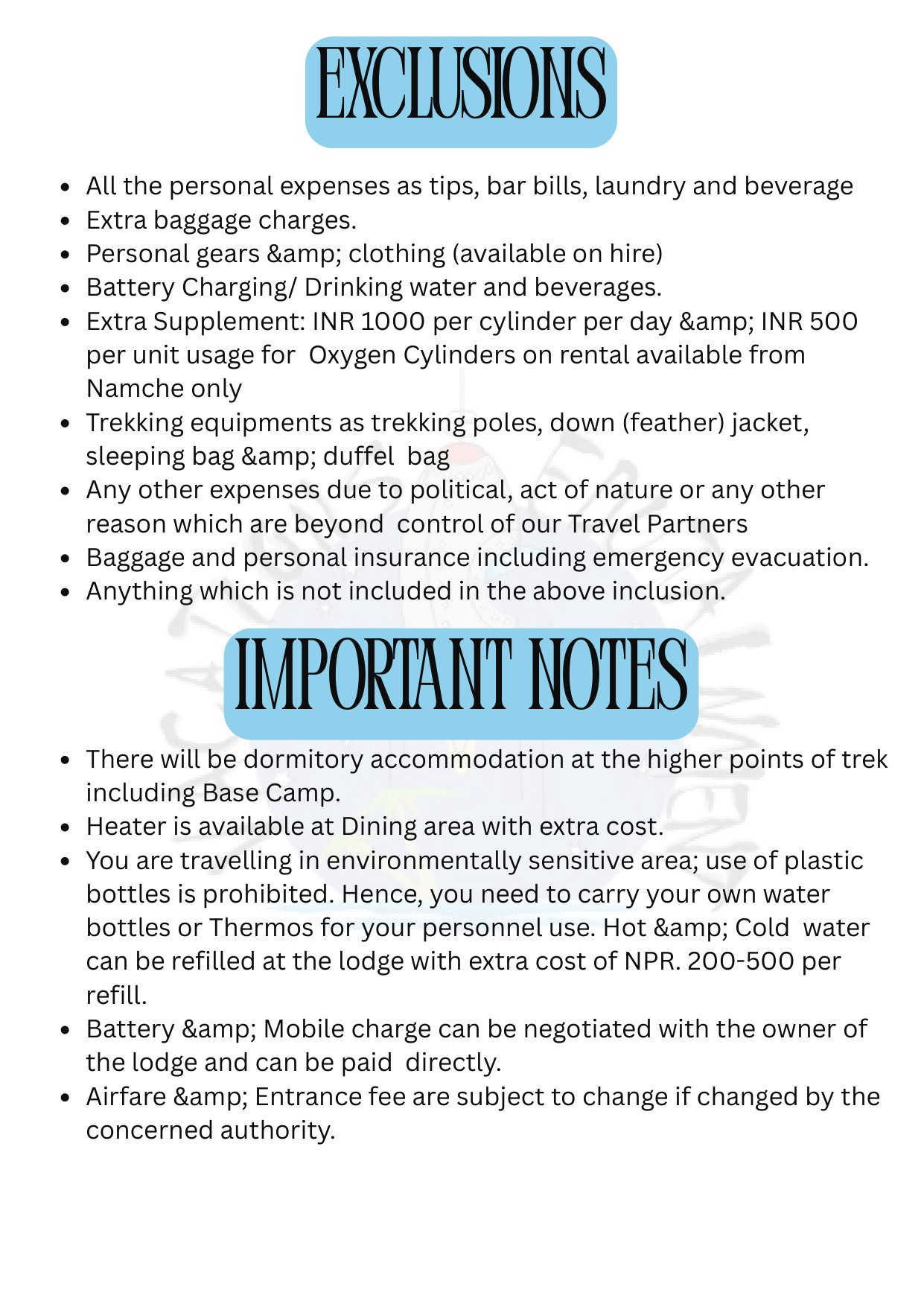 Everest Base Camp Trek itinerary &ndash; page 15