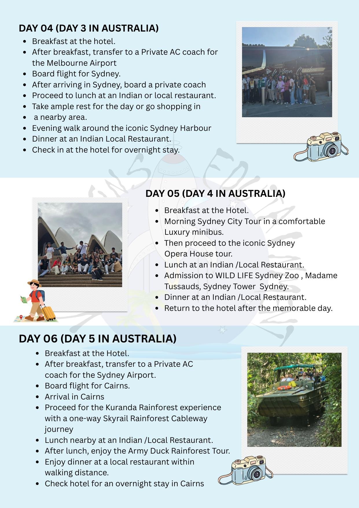 Exploring Australia itinerary &ndash; page 6
