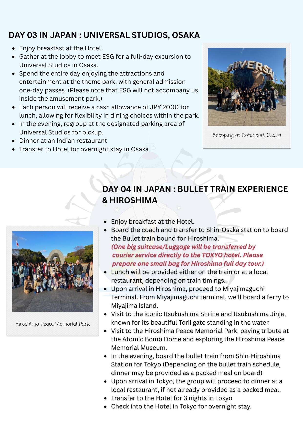 Japan – The Land of the Rising Sun itinerary &ndash; page 6
