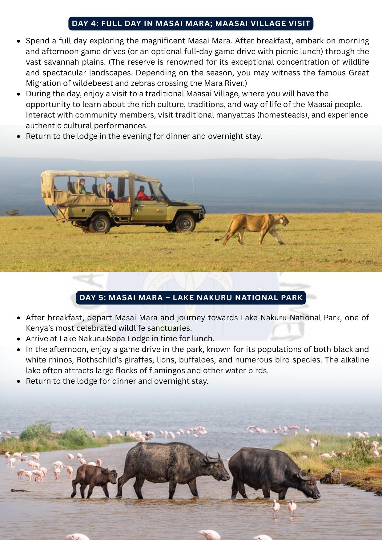 Kenya Exploration itinerary &ndash; page 4