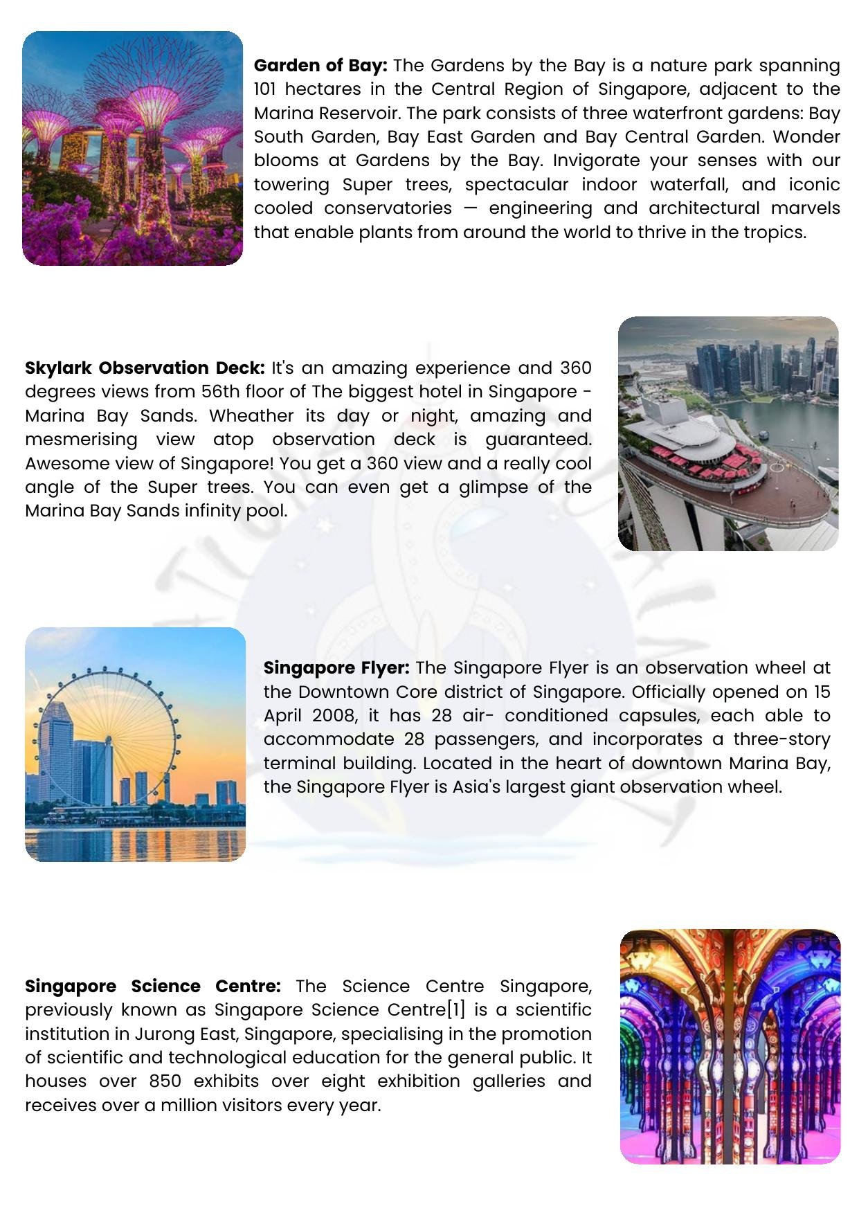 Singapore itinerary &ndash; page 4