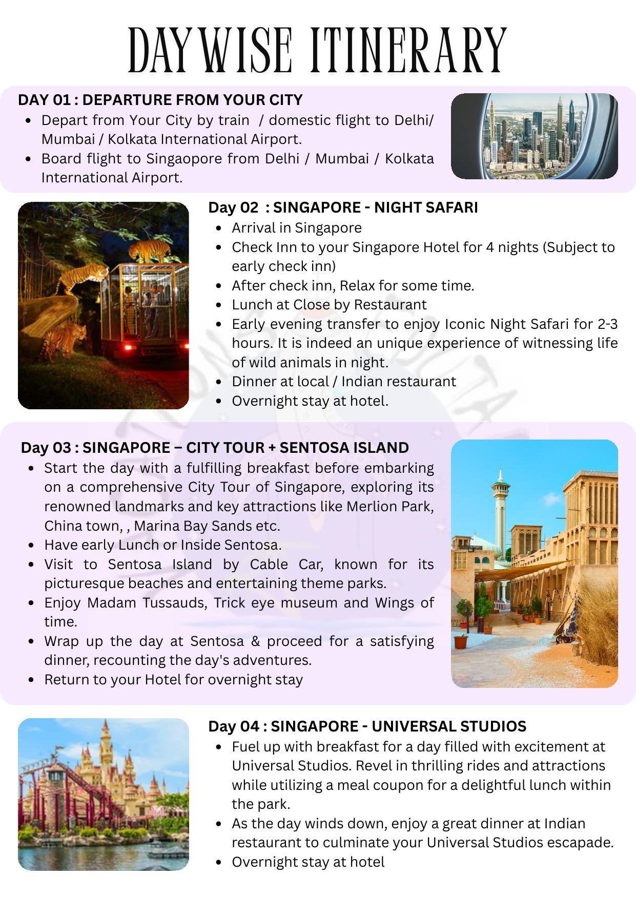 Singapore itinerary &ndash; page 5
