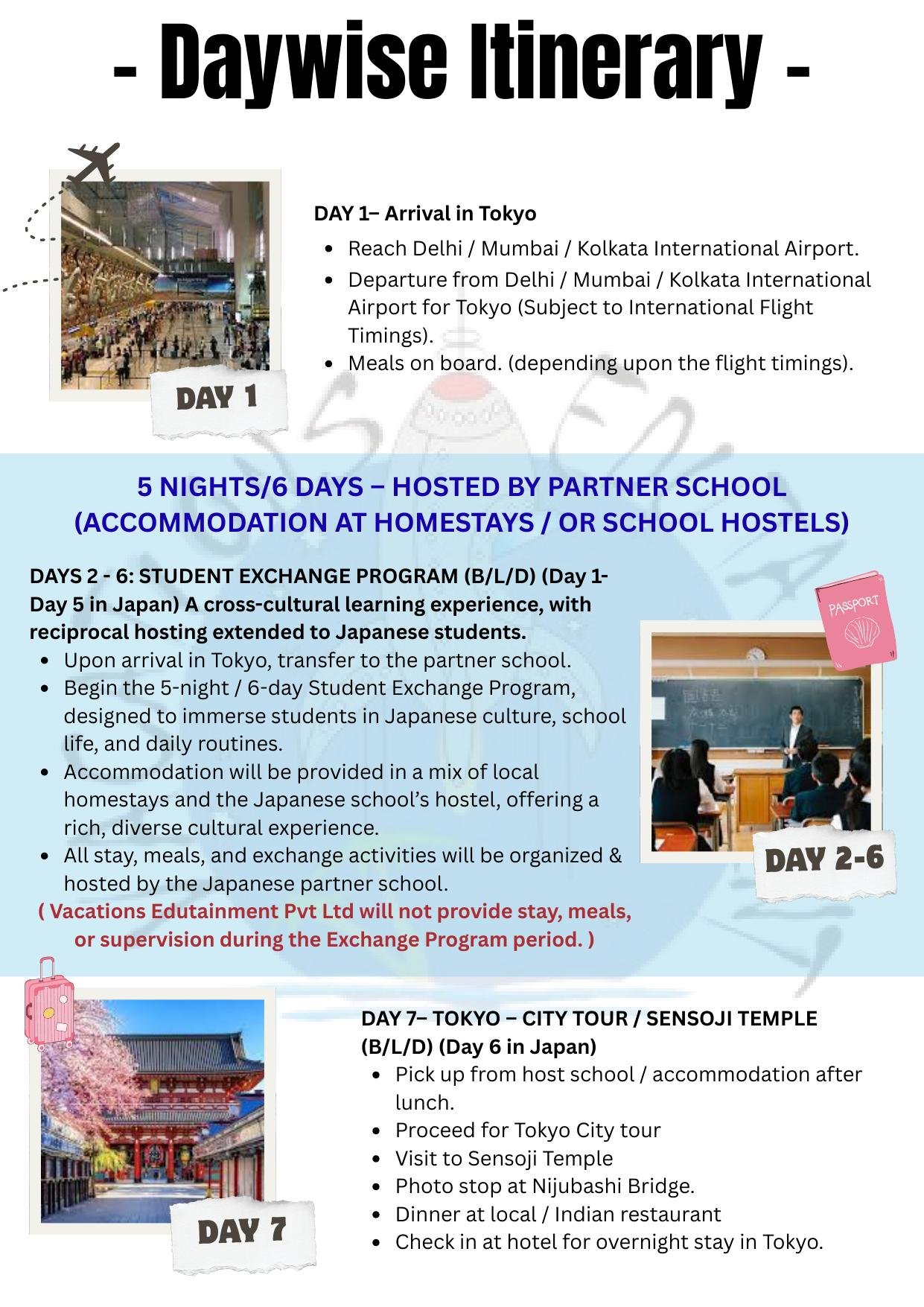 Exploring Japan Student Exchange itinerary &ndash; page 6